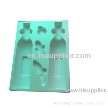 Colorful Plastic Blister Inner Flocking Tray For Cosmetic 